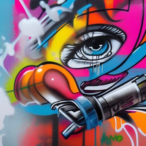 graffiti, eye - AI Generated Artwork - NightCafe Creator