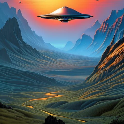 UFO - AI Generated Artwork - NightCafe Creator