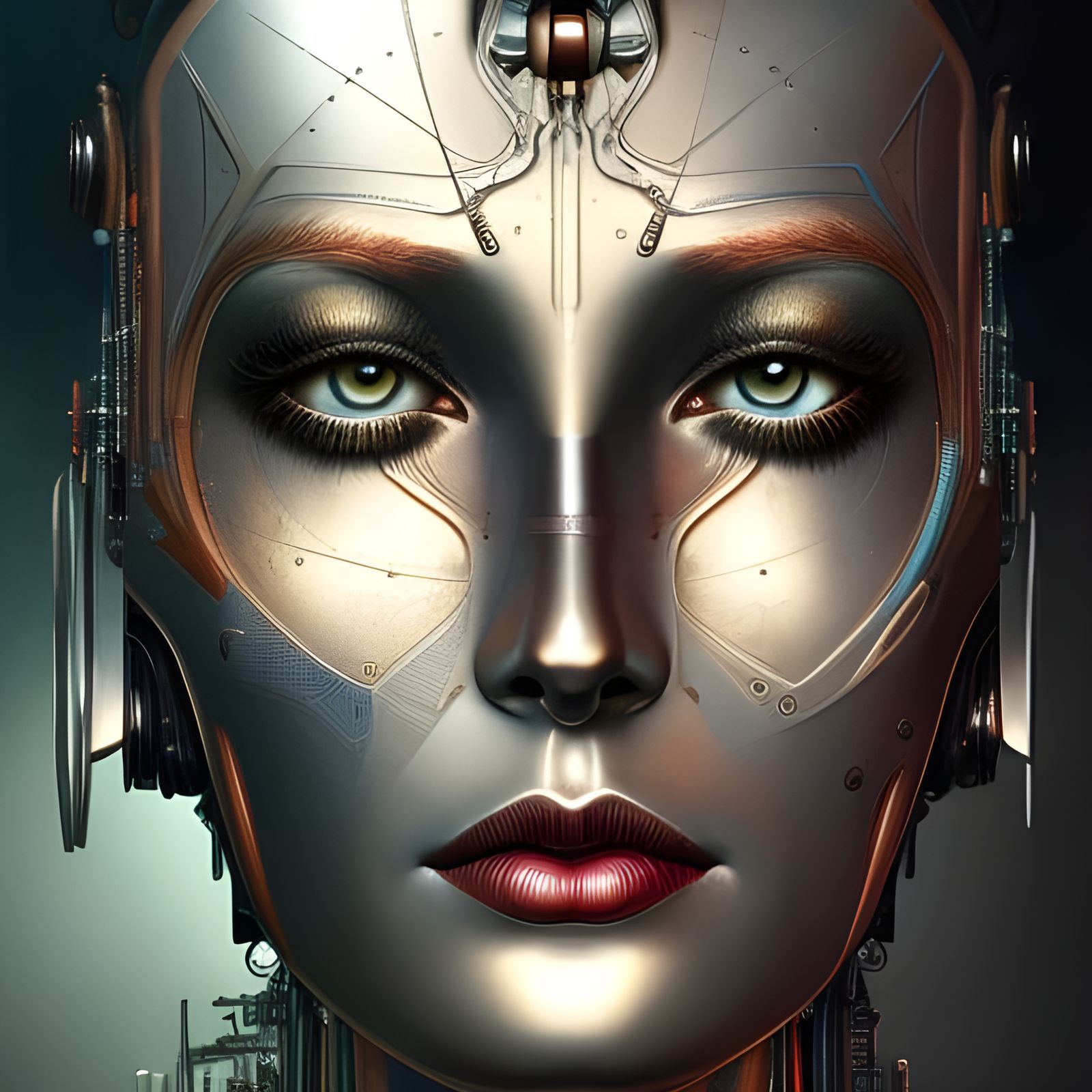 Metallic Woman - AI Generated Artwork - NightCafe Creator