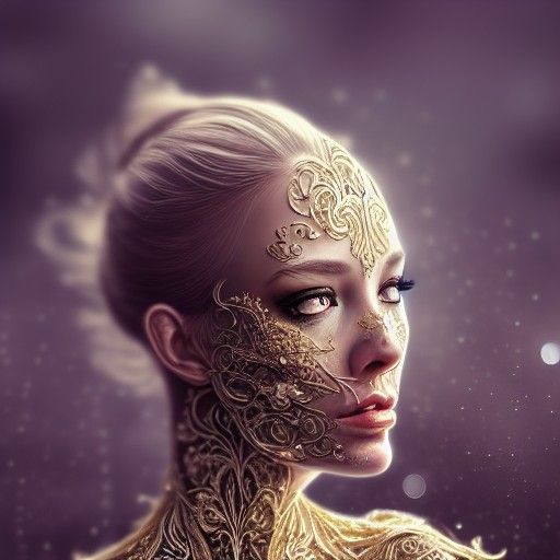 Golden designed skin