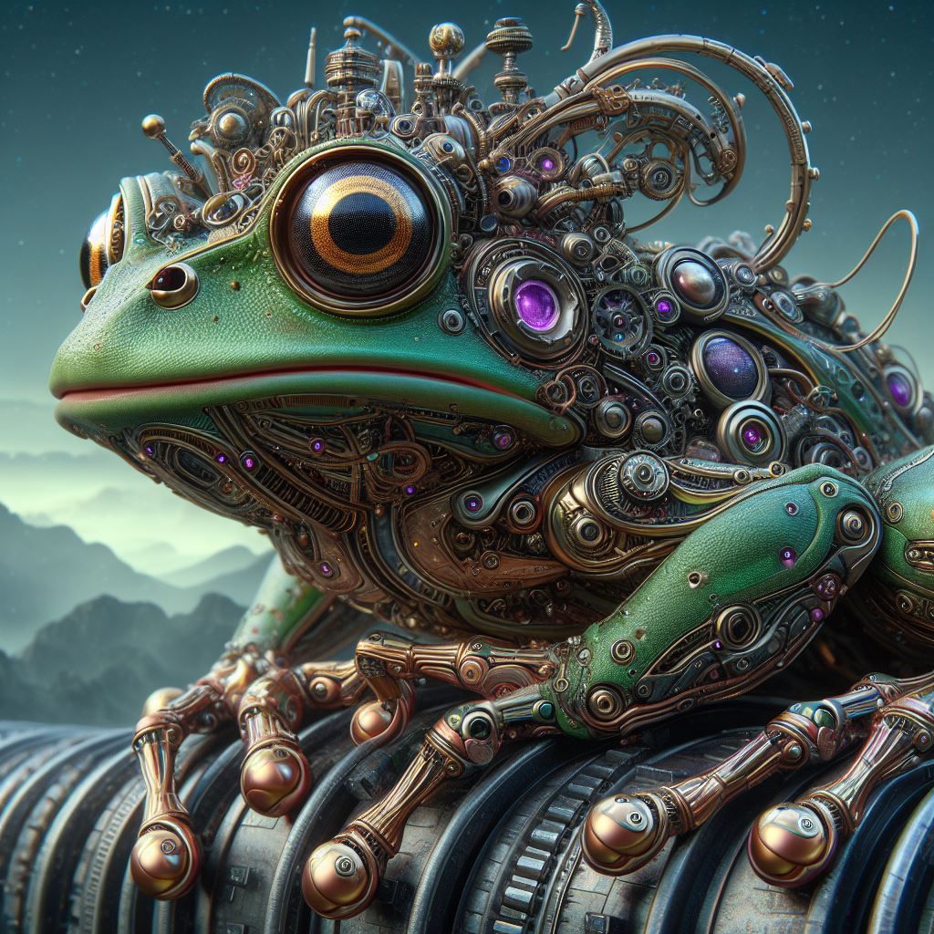Cyborg frog