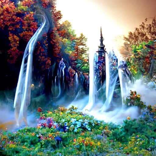 Fantasy waterfall