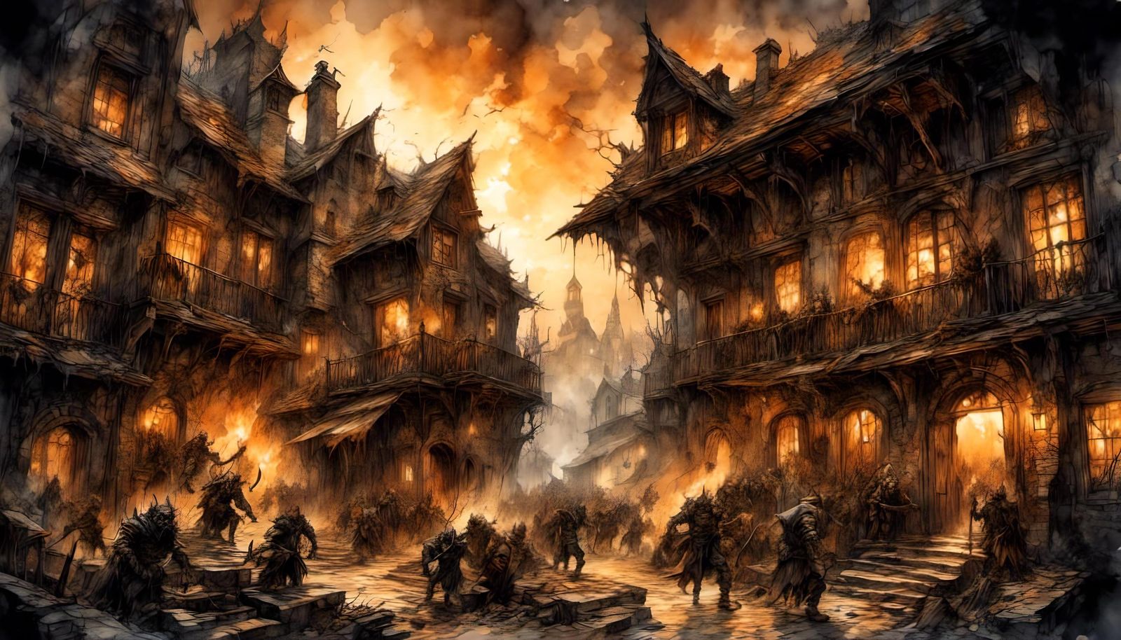 Orcs in the Village.