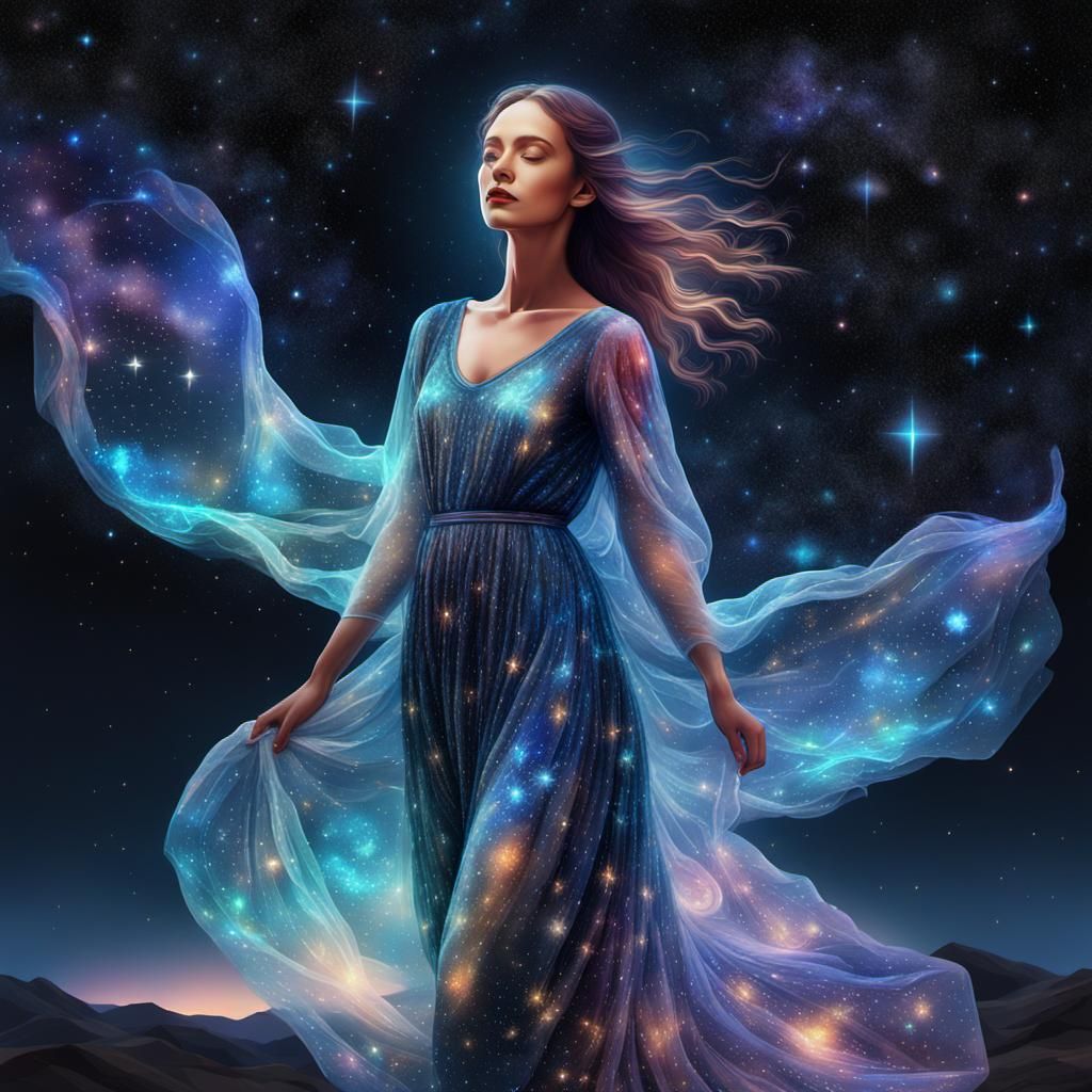 A dress made of stars