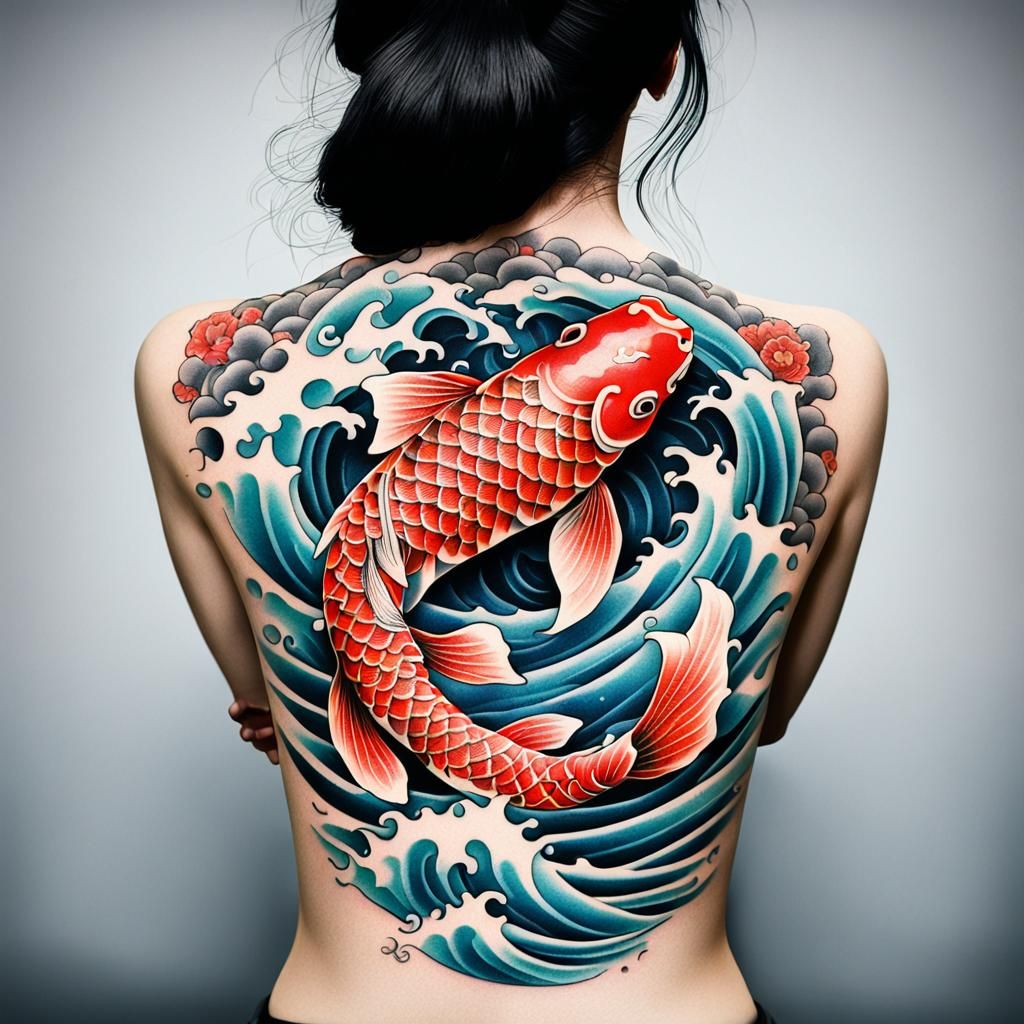 Japanese Koi Fish Tattoo