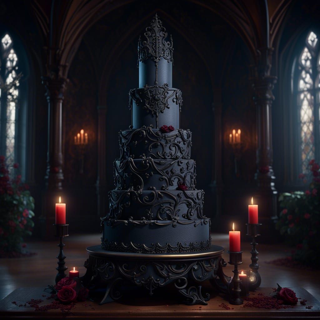 Gothic Wedding Cake