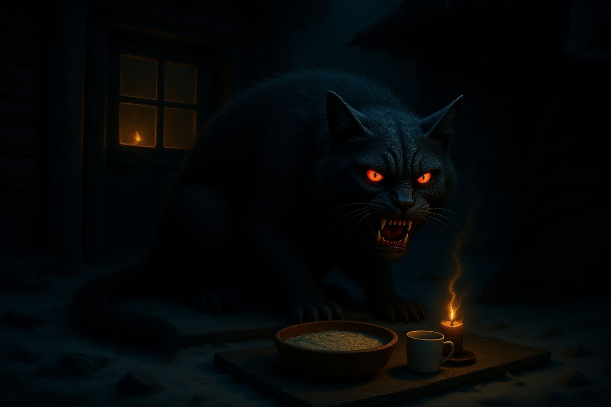 The Yule Cat's Feast | Yule and Halloween blend (GPT4o High)