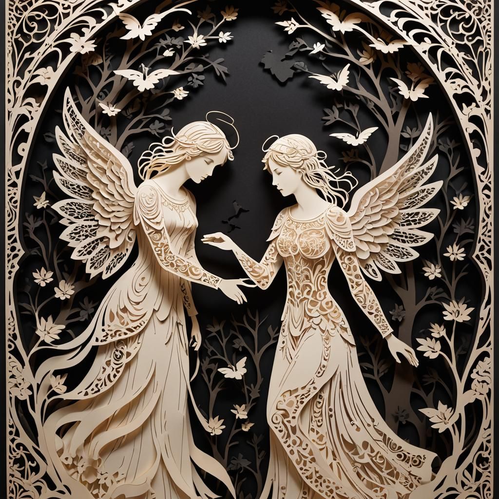 Kirigami Angels