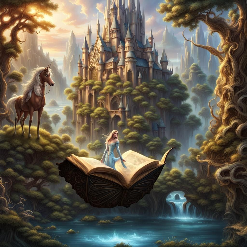 Fantasy Books - AI Generated Artwork - NightCafe Creator