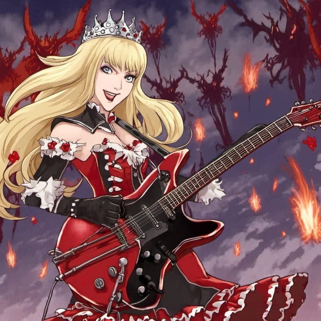 Female Blonde Heavy Metal singer. Band name: Runaway Blonde ...