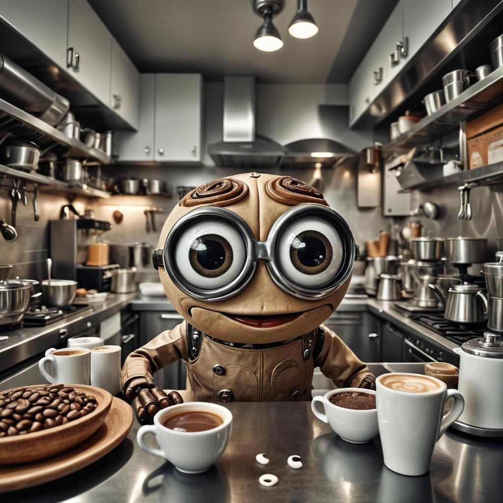 Mr.Coffeebean.  by @Omimimo