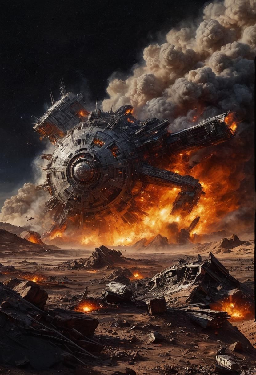 Deathstar crashes