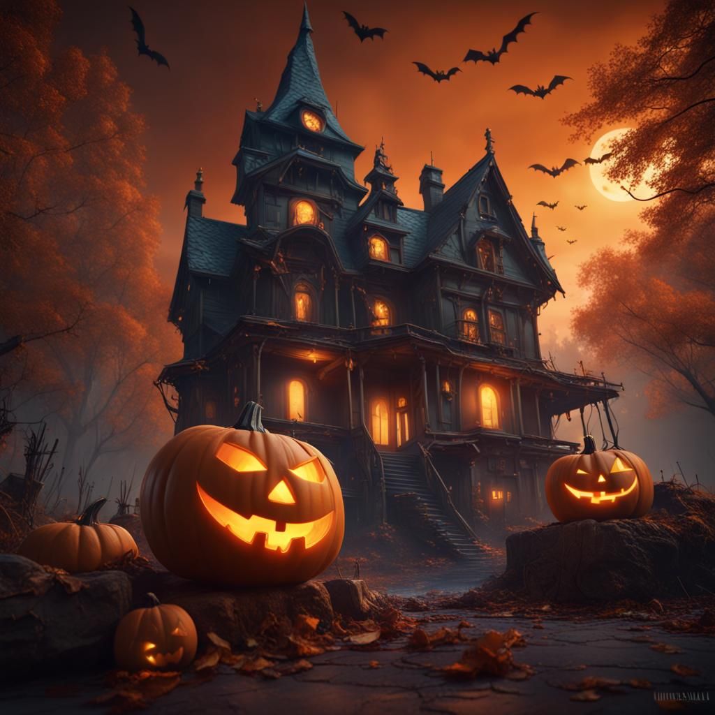 Happy Halloween - AI Generated Artwork - NightCafe Creator