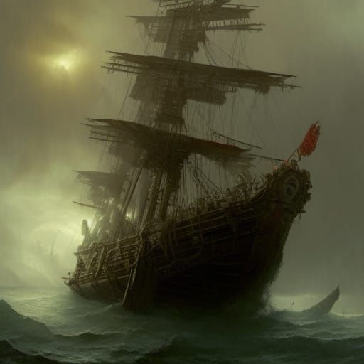 Haunted Pirate Ship  by @Insight_Lion