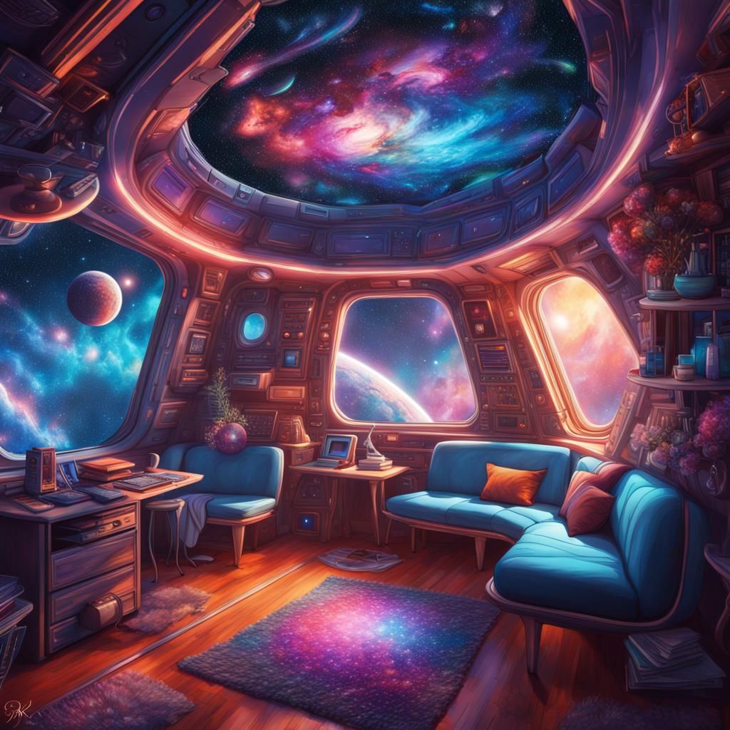 Life on a spaceship   by @Kelly444
