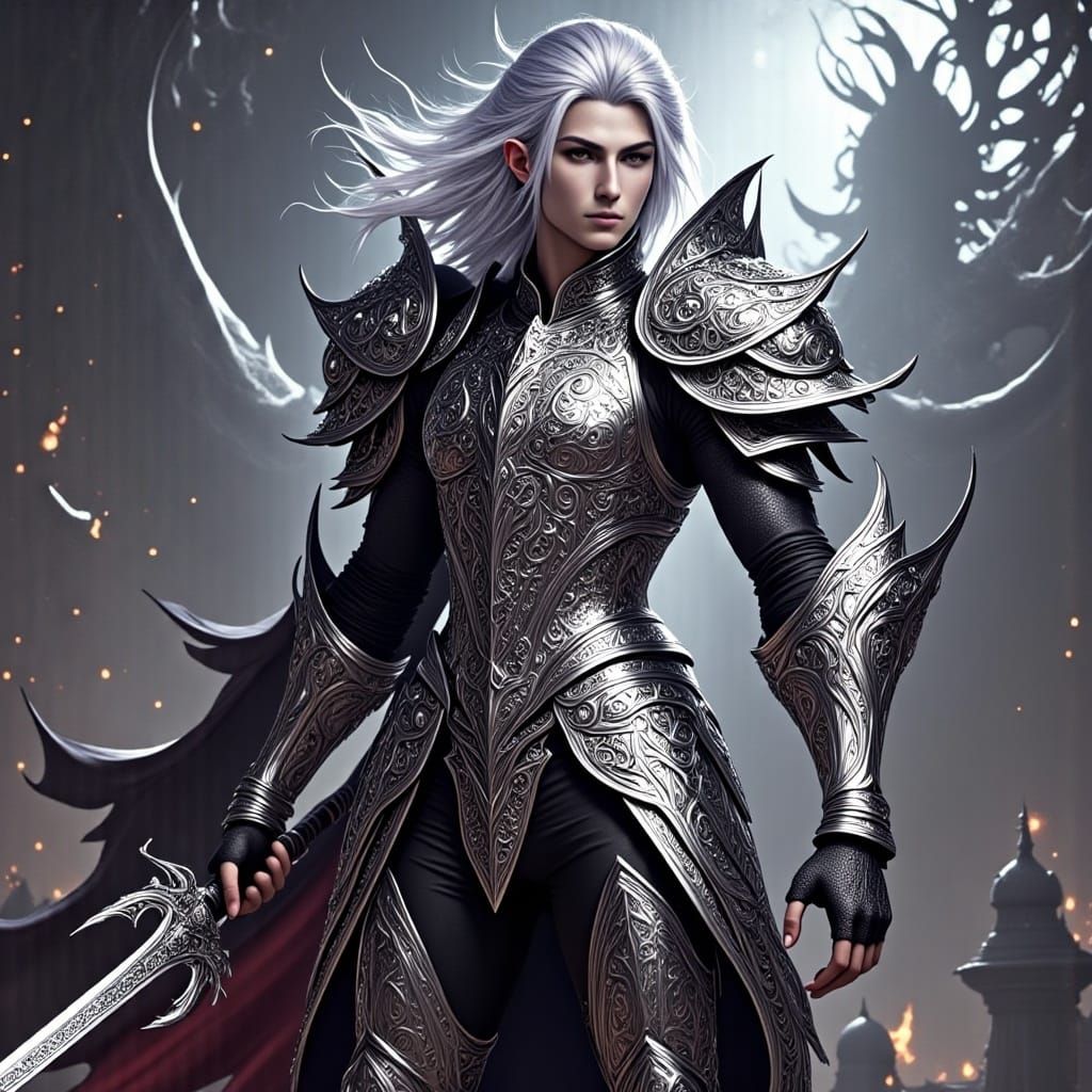  <lora:Lietolis Blackrose:1.0> death knight