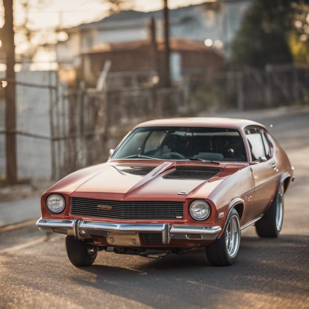 hi performance 454 chevy vega,big fat rear tires