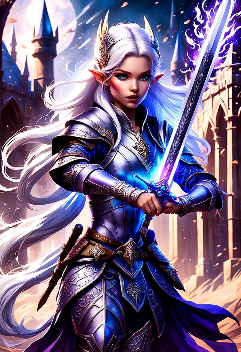 Young Elven Paladin - AI Generated Artwork - NightCafe Creator