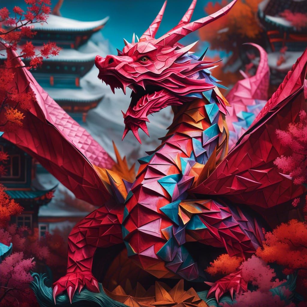 Origami Papercraft Dragon