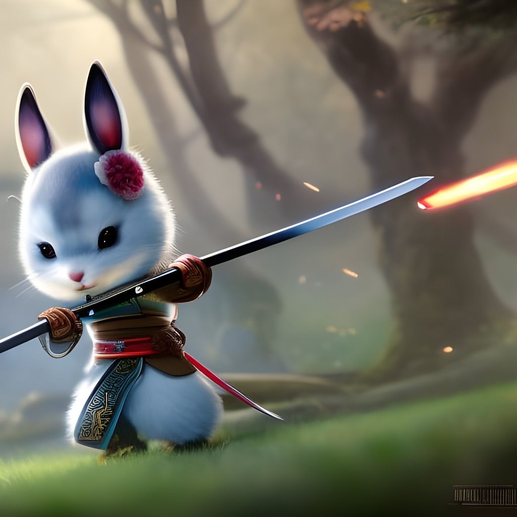 Samurai Bunny #8 - AI Generated Artwork - NightCafe Creator