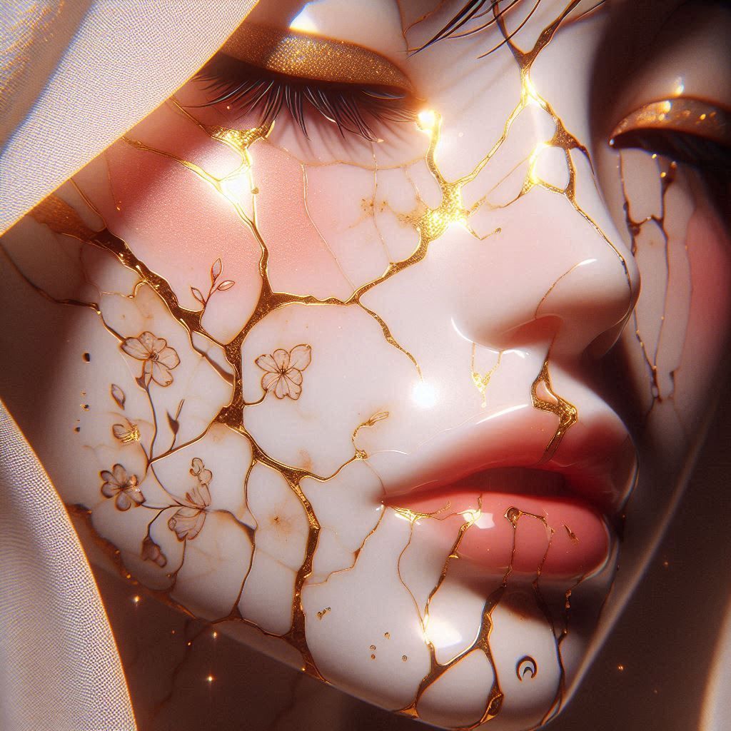 kintsugi portrait