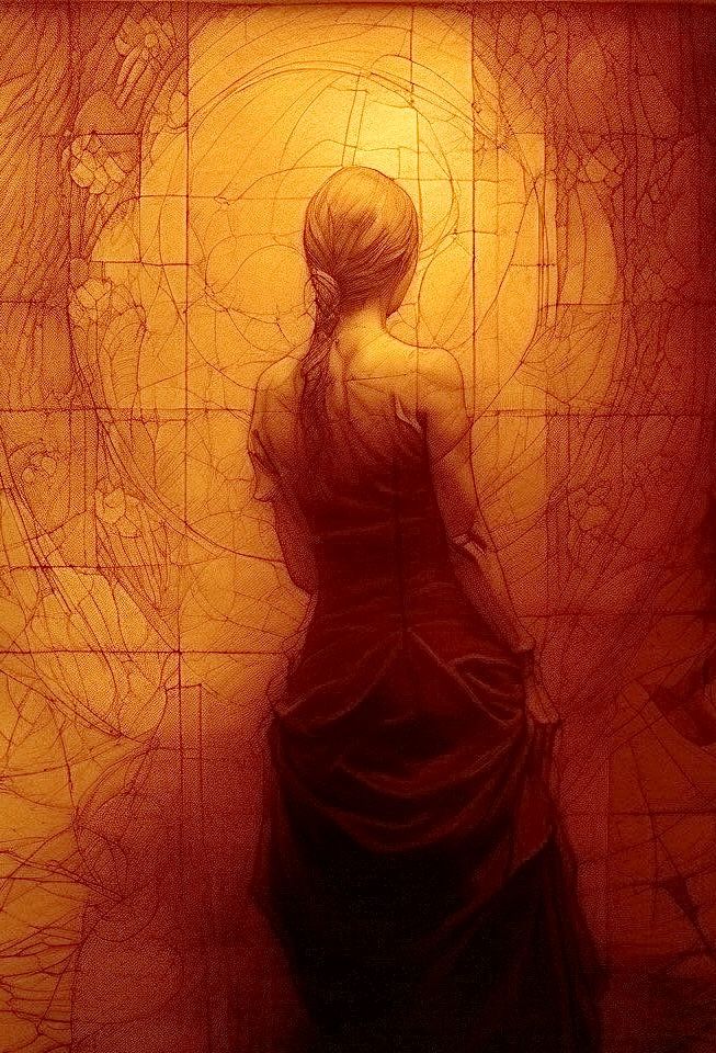 Illustration in sepia