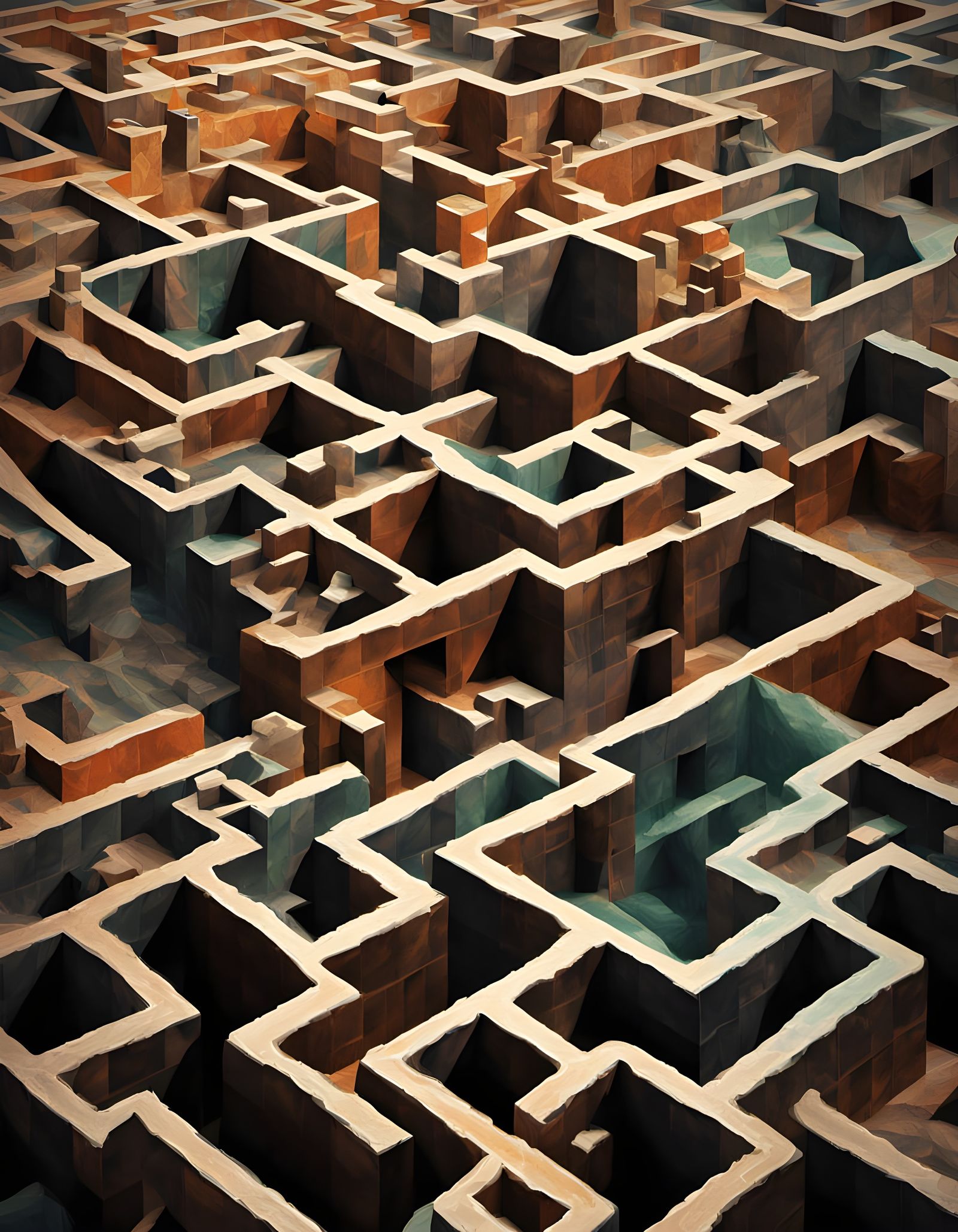 Faces in a Psychedelic Labyrinth