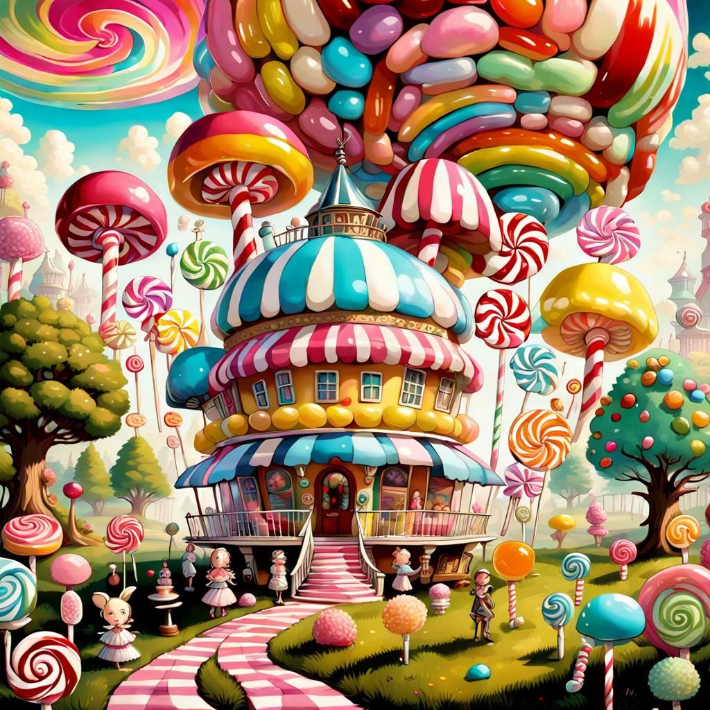 Wonderland made of candy  by @EveCrowe