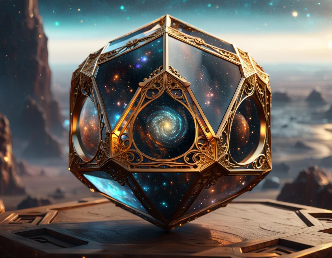 Golden Crystal Orb Galaxy Transporter.  by @Phaedrus