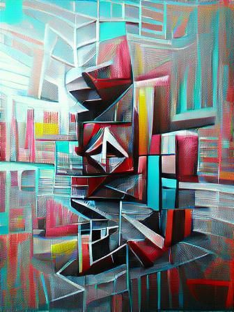 abstract 8K 3D acrylic art geometric trending on Artstation