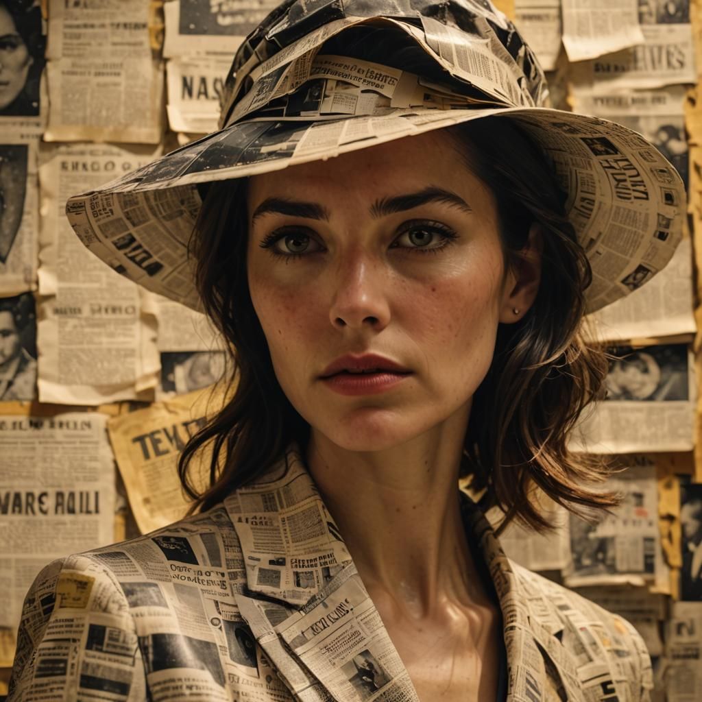 Newspaper clothes