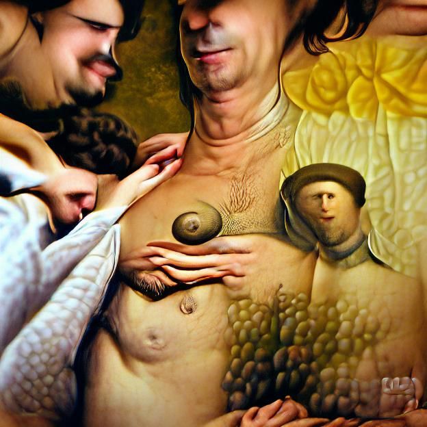 Doesn't your husband have nipples? Renaissance painting.