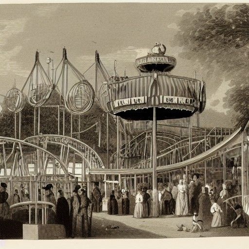 a 19th century amusement park - AI Generated Artwork - NightCafe Creator