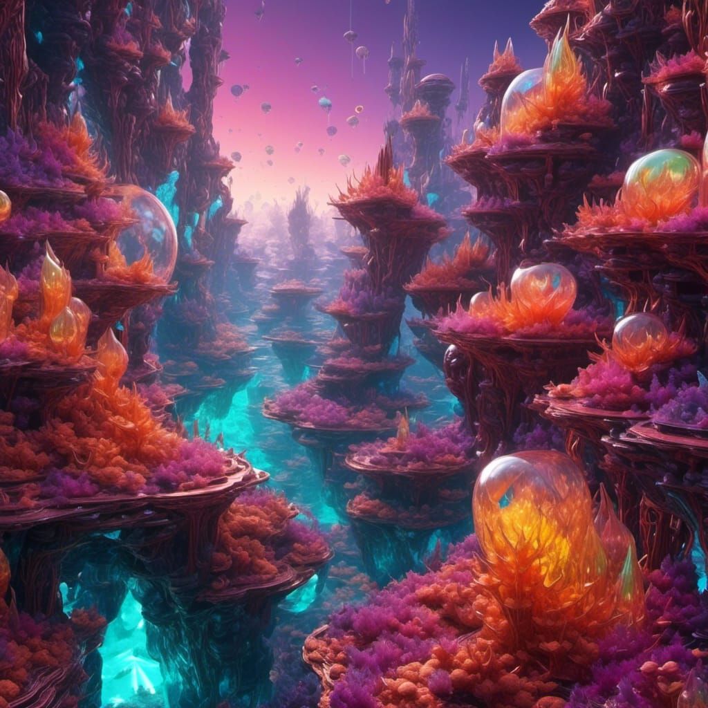Otherworldly landscape