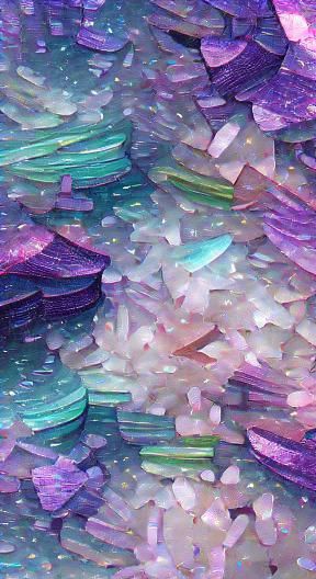 thousands of pretty crystals