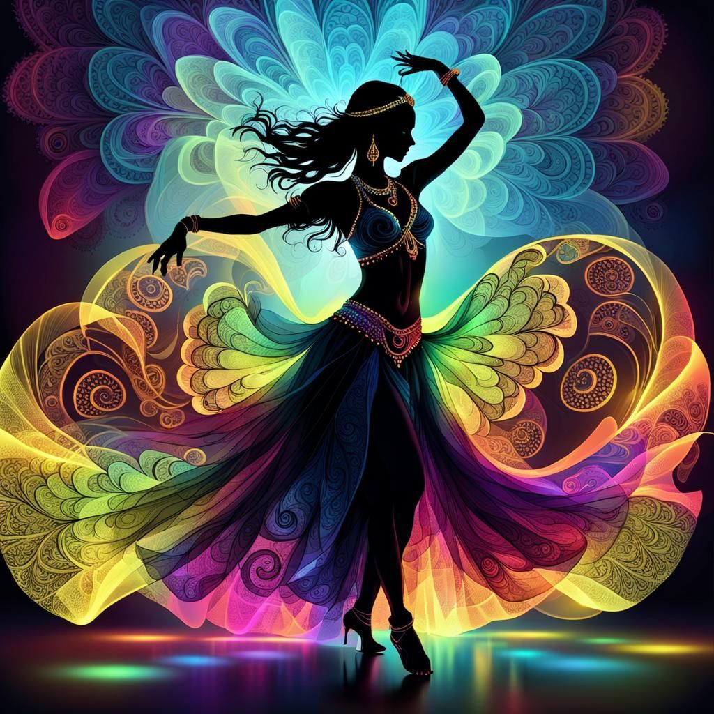 Fluorescent Dance  by @PhrozenExodus