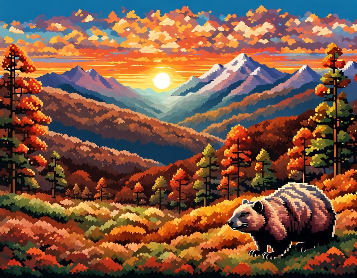 Autumn Ground Hog  by @Mandee