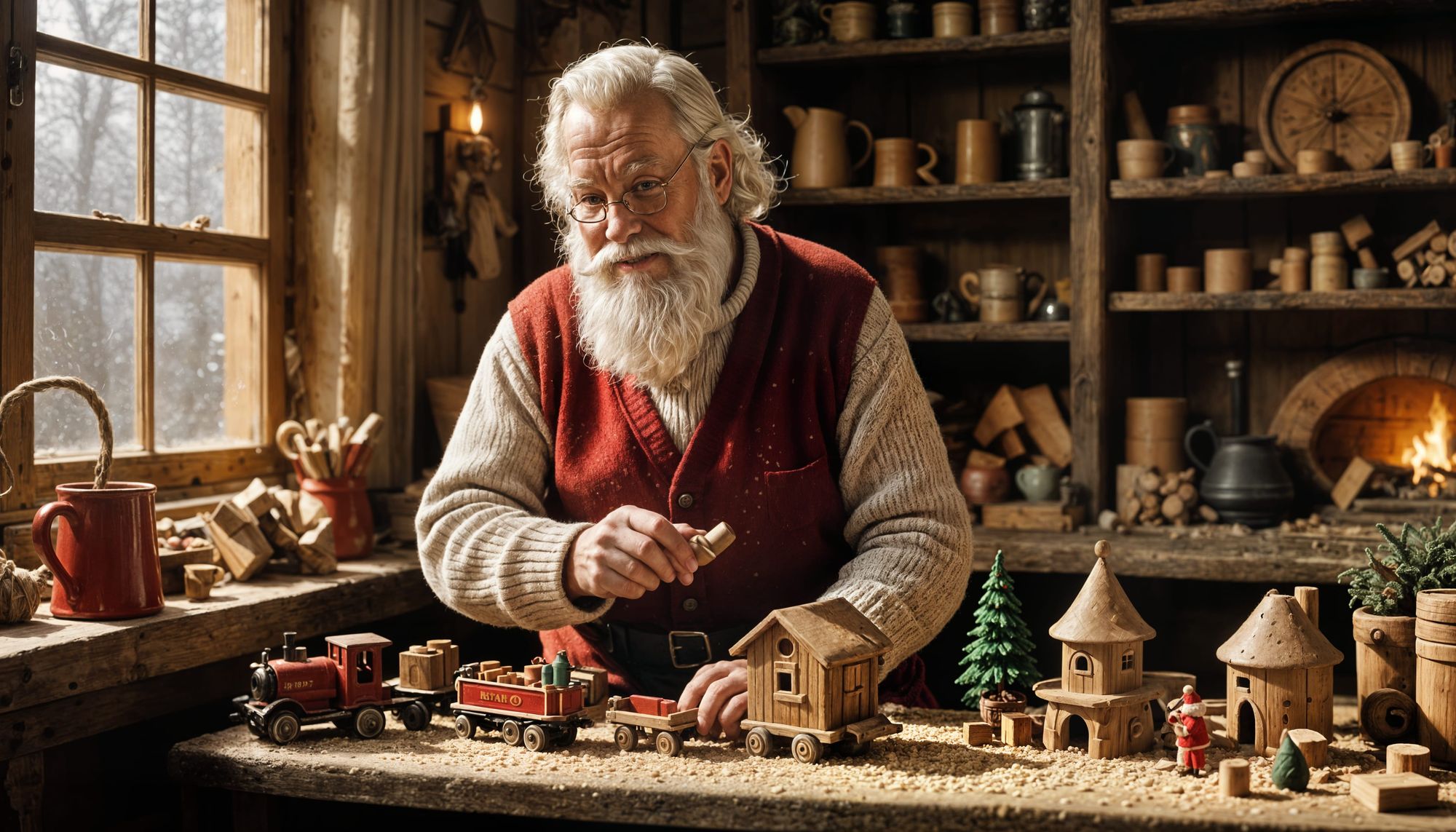 santa's rustic workshop