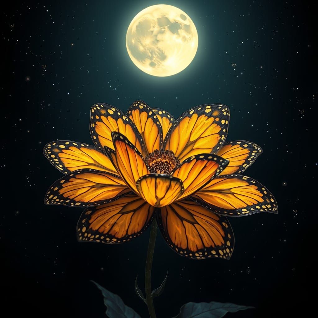 BUTTERFLY WING FLOWER (3)  by @Nobomi