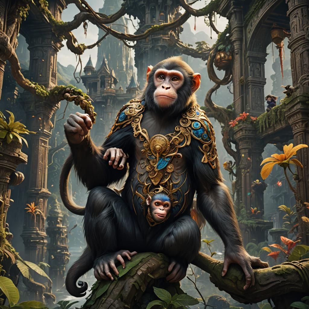 monkey with down syndrome