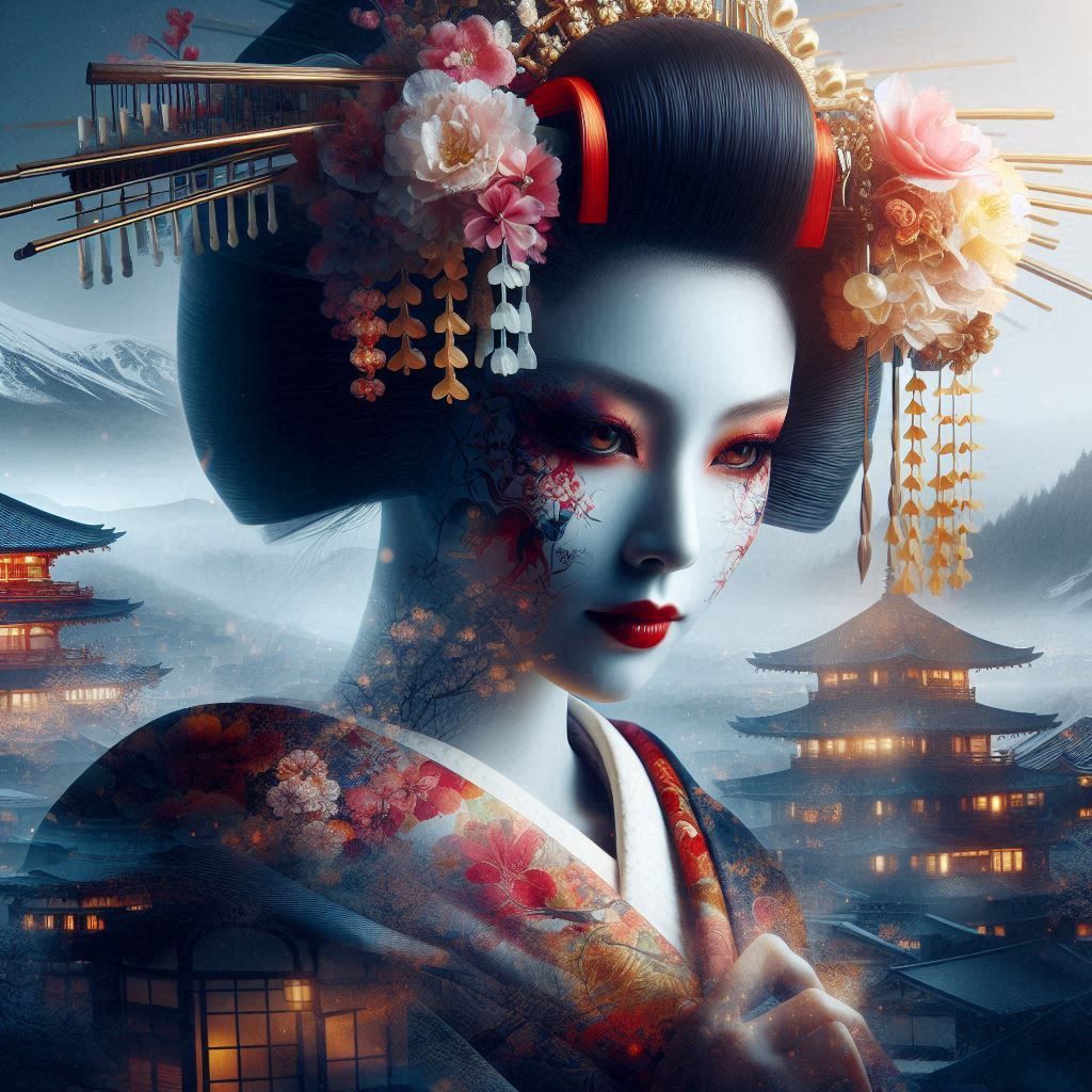 DALL-E 3 Geisha