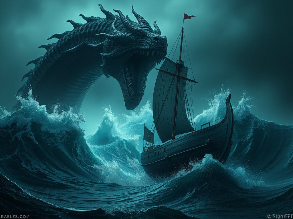 The Sea Serpent  by @Morticia Addams