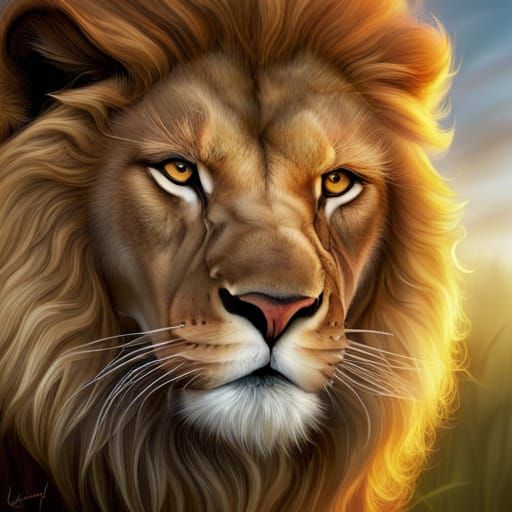 Lion Study - AI Generated Artwork - NightCafe Creator