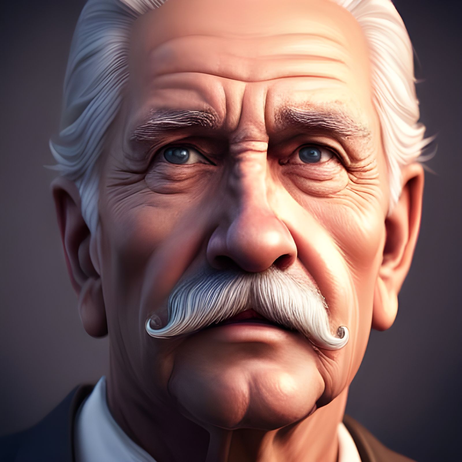 Close-up of an old man - AI Generated Artwork - NightCafe Creator