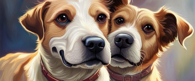 Doggie Love - Ai Generated Artwork - Nightcafe Creator