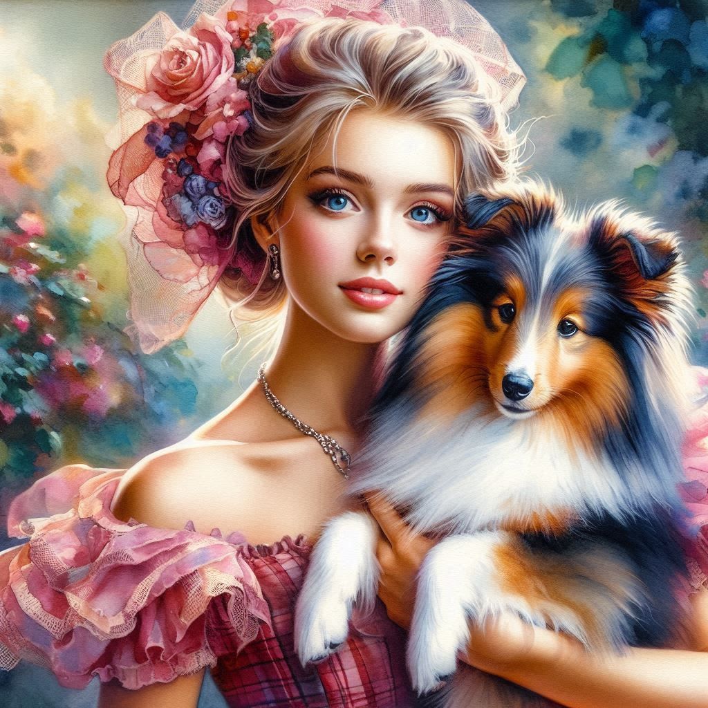 Jezabelle and her sheltie