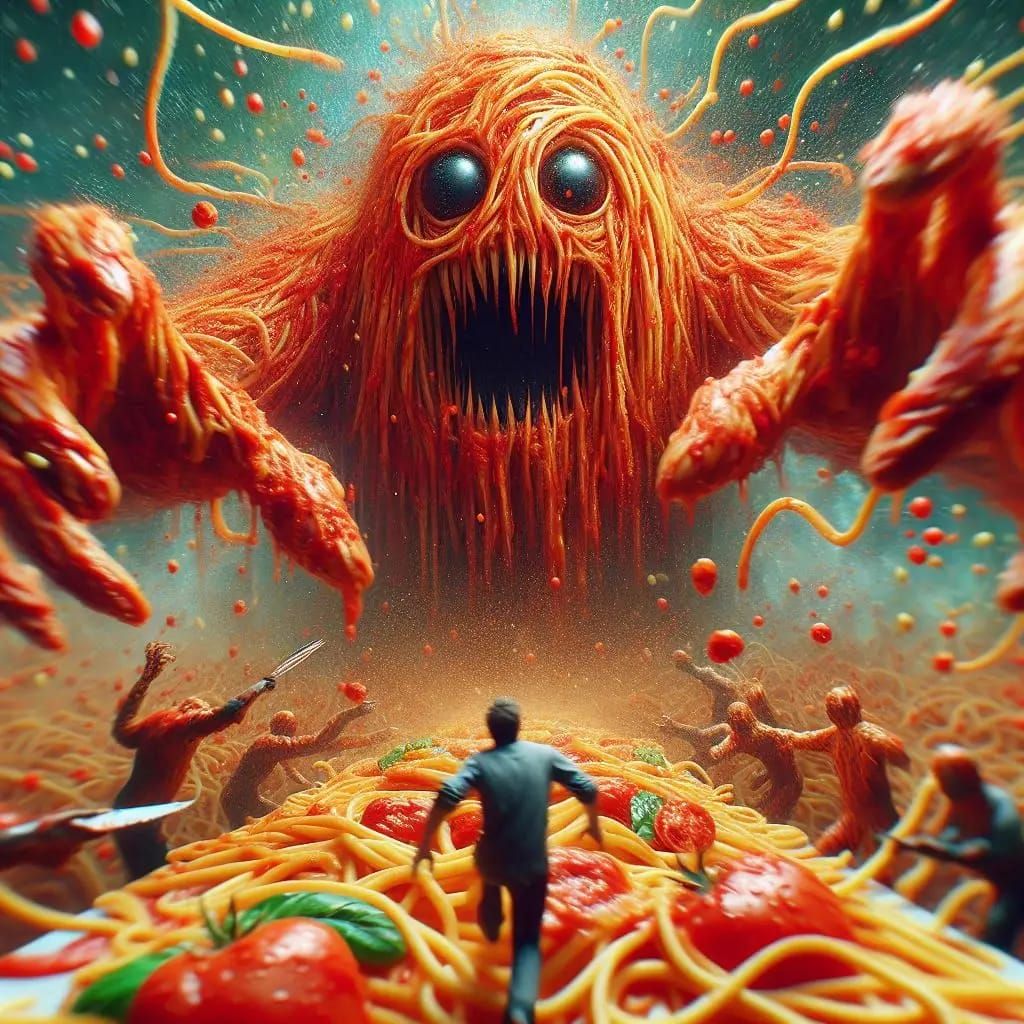 Spaghetti Monster nightmare