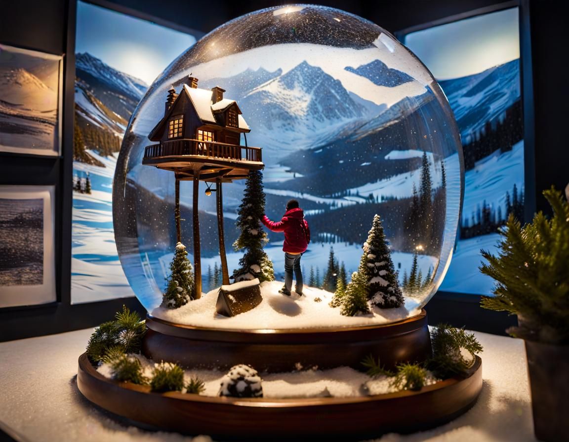 A snow globe