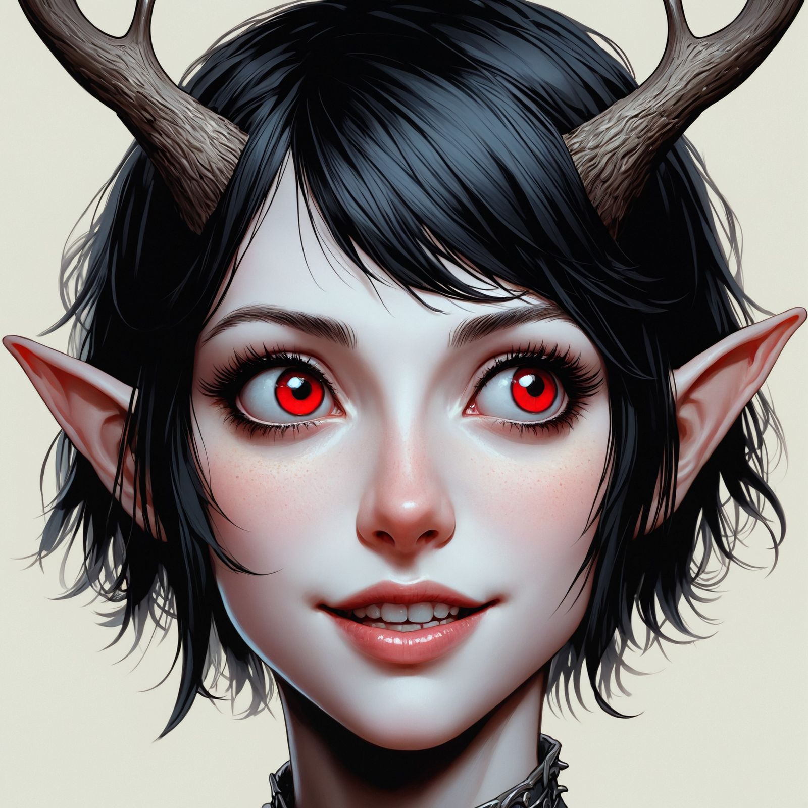 Backdoor's blushing look