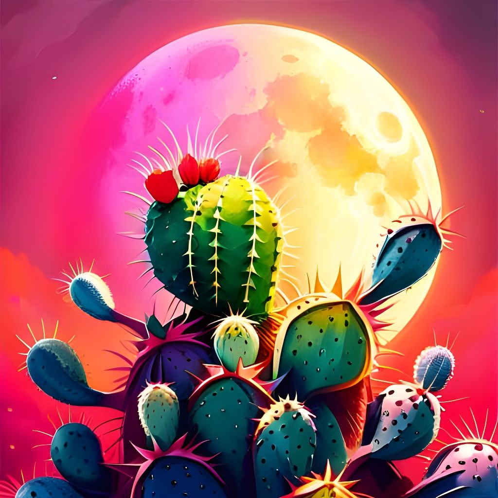 Blooming under moonlight AI Generated Artwork NightCafe Creator